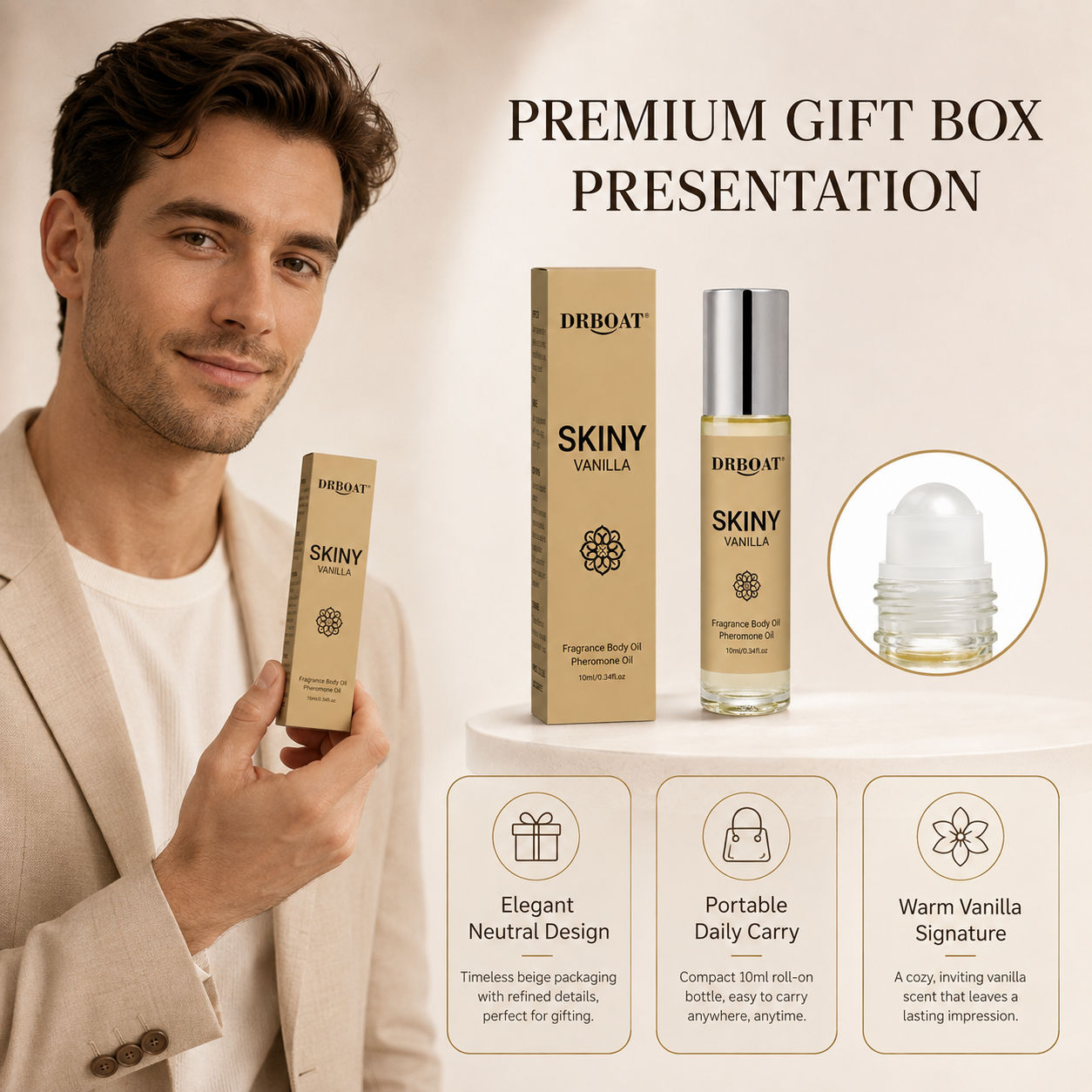 Men Roll On Fragrance Oil, Ski - Perfume Alcohol Fragrance recension och pris