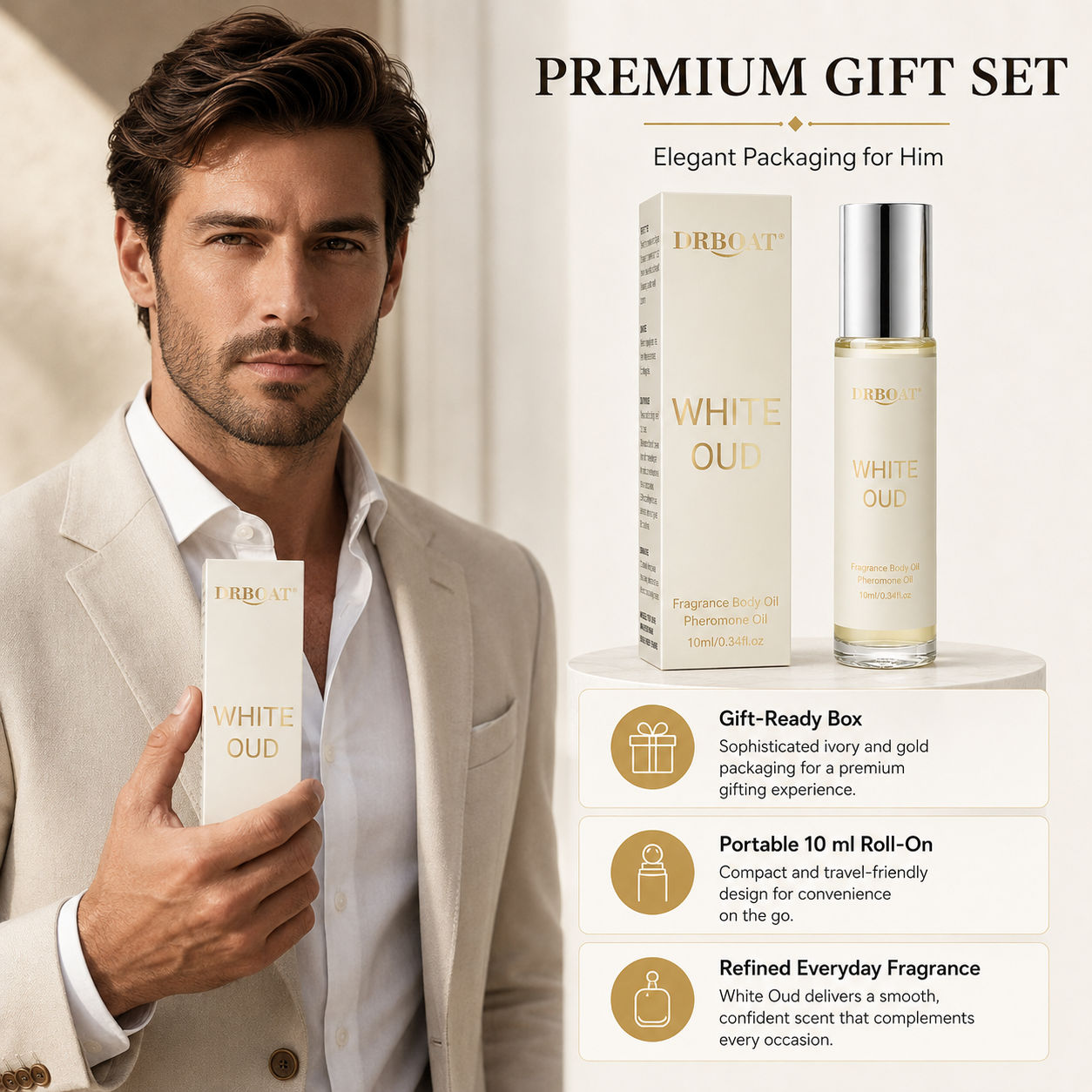 Men Roll-on Perfume Oil,Fresh  - Perfume Alcohol Fragrance recension och pris