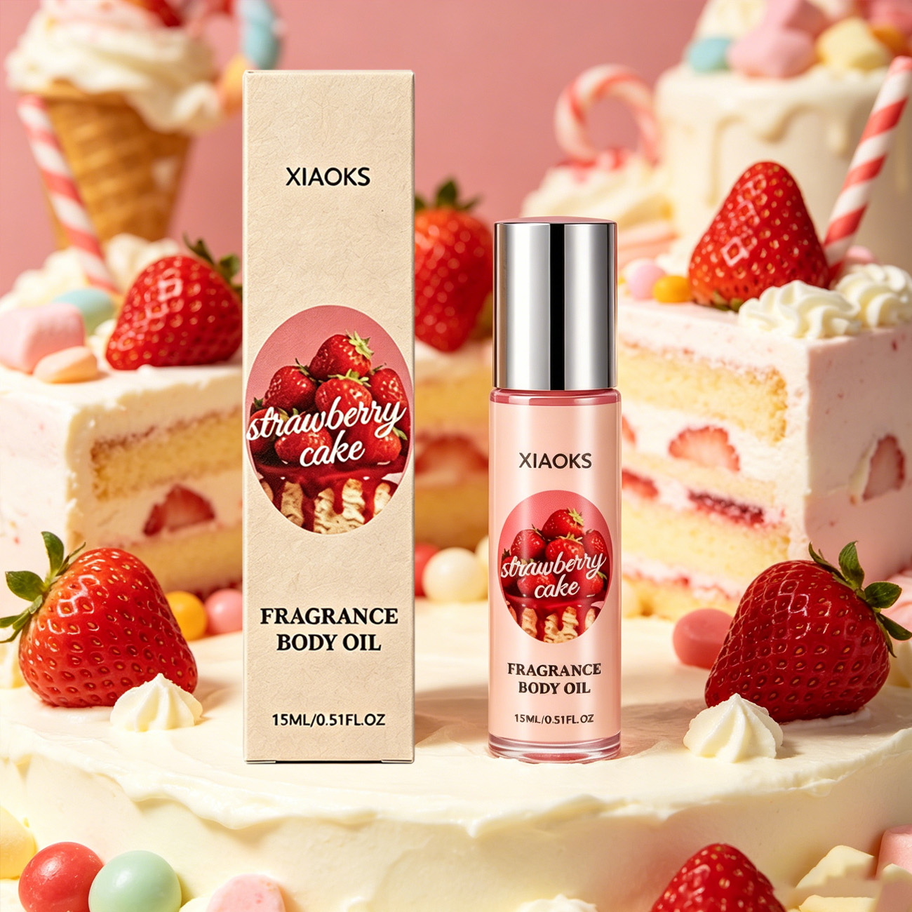 1 Bottle of Strawberry Cake Sw - Perfume Alcohol Fragrance recension och pris